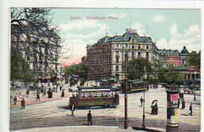 Berlin Mitte Potsdamer Platz Litfaßsäule 1910