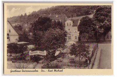 Unterneusulza bei Großheringen, Thüringen , vor 1945 ,Gasthaus