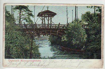 Berlin Grunewald Hasensprungbrücke 1903