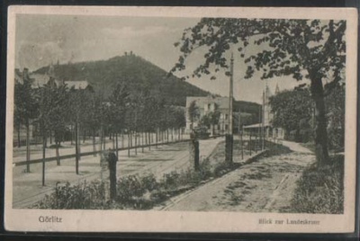 Görlitz Blick zur Landeskrone 1924