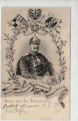 Adel Monarchie Kaiser Wilhelm der 2. Fahnenweihe 1901