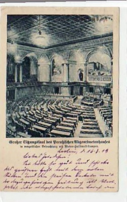 Berlin Kreuzberg Sitzungssaal Abgeornetenhaus 1919