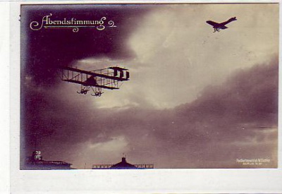 Berlin Johannisthal Flugzeug Foto Karte ca 1910