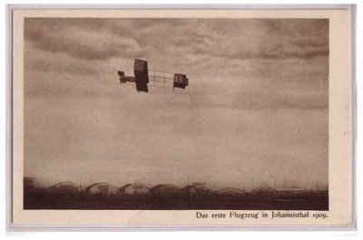 Berlin Johannisthal Das erste Flugzeug 1909