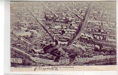 Berlin Mitte Ballon Aufnahmen , Luftbild ca 1910