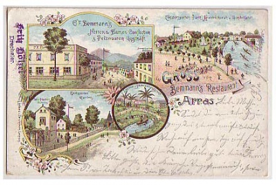 Arras bei Rochlitz Restaurant Litho 1899