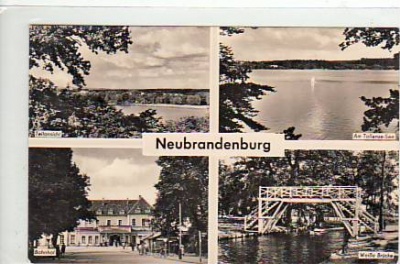 Neubrandenburg Tollense-See und Bahnhof 1961