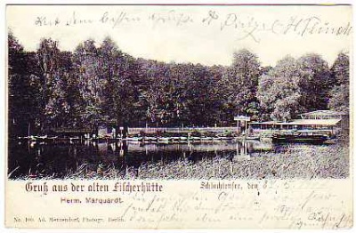 Berlin Zehlendorf Schlachtensee ,Fischerhütte 1901