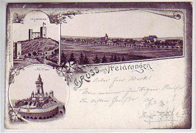 Heldrungen bei Bad Frankenhausen ,Kyffhäuser Litho 1900