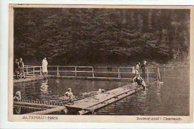 Altenau im Harz Badeanstalt Okerteich 1927