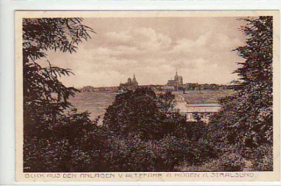 Altefähr auf Rügen Blick nach Stralsund ca 1925
