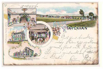 Pfaffenhain bei Lugau ,Erzgebirge Litho 1901