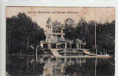 Berlin Wannsee Ruderclub Bootshaus ca 1920