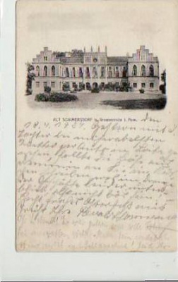 Alt Sommersdorf bei Grammentin Schloss Pommern ca 1910