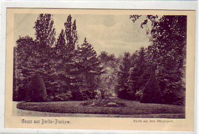 Berlin Pankow Bürgerpark ca 1925