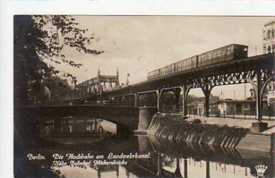 Berlin Kreuzberg Hochbahn Eisenbahn-Brücke 1933