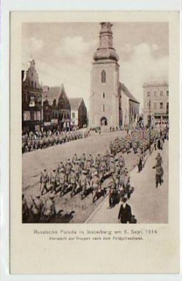 Insterburg Ostpreussen Russische Parade 1914