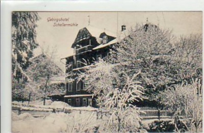 Altenberg im Erzgebirge Gebrigshotel Schellermühle 1915