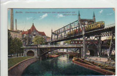 Berlin Kreuzberg Hochbahn Anhalter Bahnhof 1914