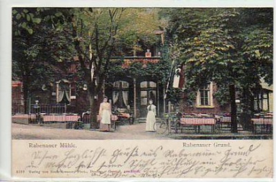 Rabenau bei Dresden Restaurant Mühle 1904