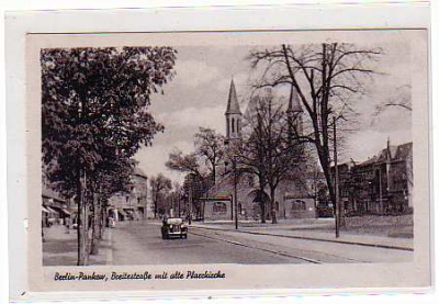 Berlin Pankow Breite Strasse mit Rathaus ca 1950