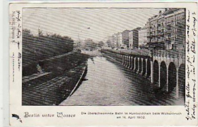 Berlin Wedding Hochwasser Humboldthain 1902