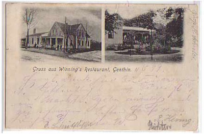 Genthin Wenning´s Restaurant 1899