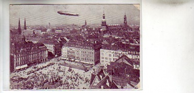 Amerika-Zeppelin Luftschiff Z.R.3 über Dresden 1924