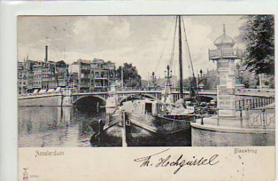 Amsterdam Blauwbrug 1905  Niederland