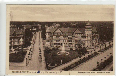 Berlin Zehlendorf Lessing-Straße Ecke Grunewald Allee 1934