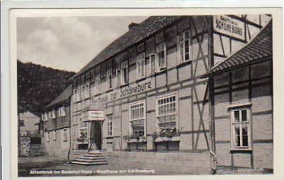 Altenbrak Bodetal,Harz Gasthaus zur Schöneburg ca 1950