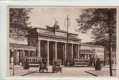 Berlin Mitte Brandenburger Tor Strassenbahn ca 1920