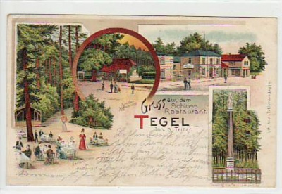 Berlin Tegel Restaurant Litho 1904
