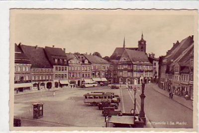 Mittweida Markt Omnibus 1952