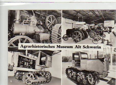 Alt Schwerin Museum Traktor,Dampfmaschine,Raupe 1974