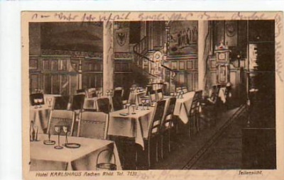 Aachen Hotel Karlshaus 1927