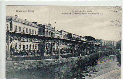 Berlin Kreuzberg Hochbahn Möckernbrücke 1908