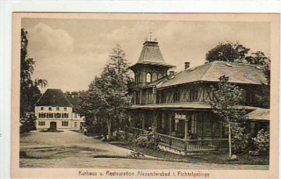 Alexanderbad bei Wunsiedel Fichtelgebirge Restaurant ca 1925