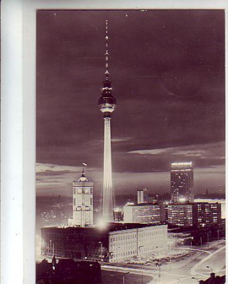 Berlin Mitte Karl-Marx-Straße ,Fernsehturm 1973