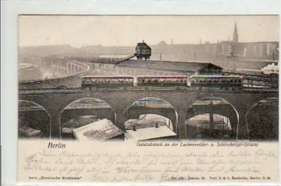 Berlin Kreuzberg Gleisdreieck Hochbahn,Eisenbahn 1902