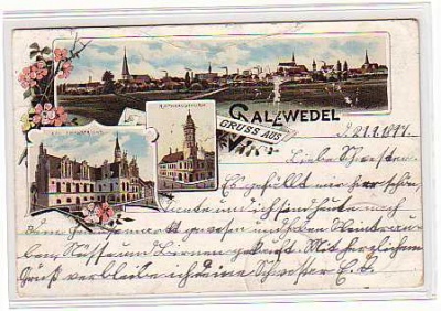 Salzwedel in der Altmark ,Litho von 1897