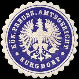 Königlich Preussische Amtsgericht - Burgdorf