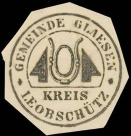 Gemeinde Gläsen Kreis Leobschütz/Schlesien