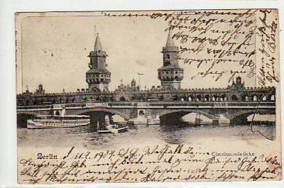 Berlin Friedrichshain Oberbaumbrücke 1904