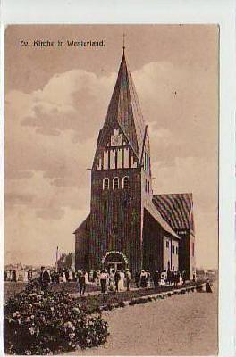 Nordseebad Westerland auf Sylt Kirche 1918