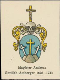 Magister Andreas Gottlieb Amberger Wappen
