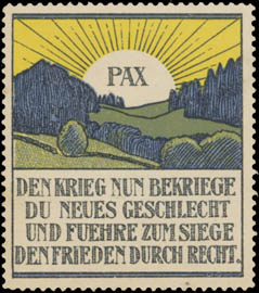 Pax - Frieden
