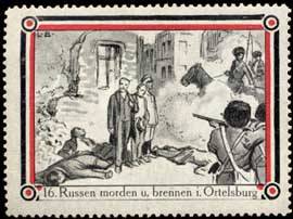 Russen morden und brennen in Ortelsburg