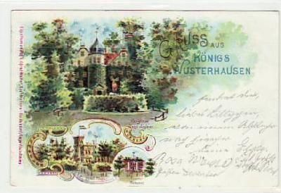 Königs Wusterhausen Schloss Litho 1898