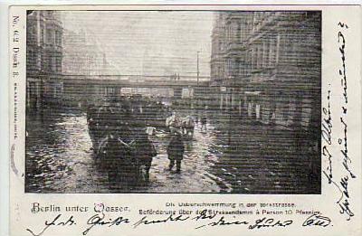 Berlin Kreuzberg Yorkstrasse Hochwasser 1902